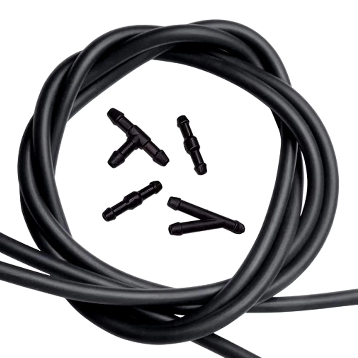 Universal 2-Meter Windshield Washer Nozzle Hose with Direct Spray Head