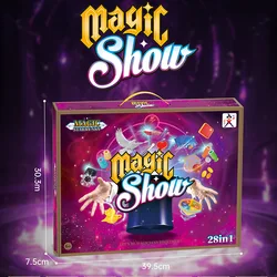 Ultimate 28 - in - 1 Magic Show Wand Toy Set with Tutorial Videos - Perfect Birthday Gift (28in1)