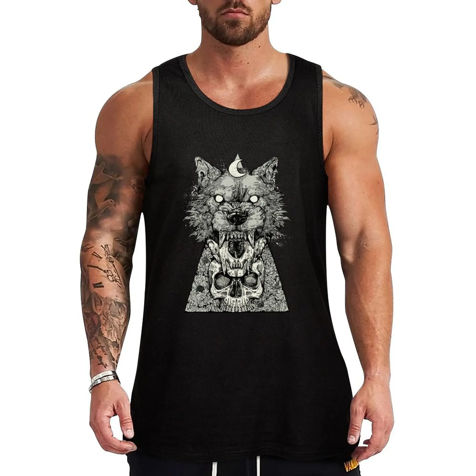 

Shape Shift Black Tank Top men clothings sports t-shirts for men Men's tops