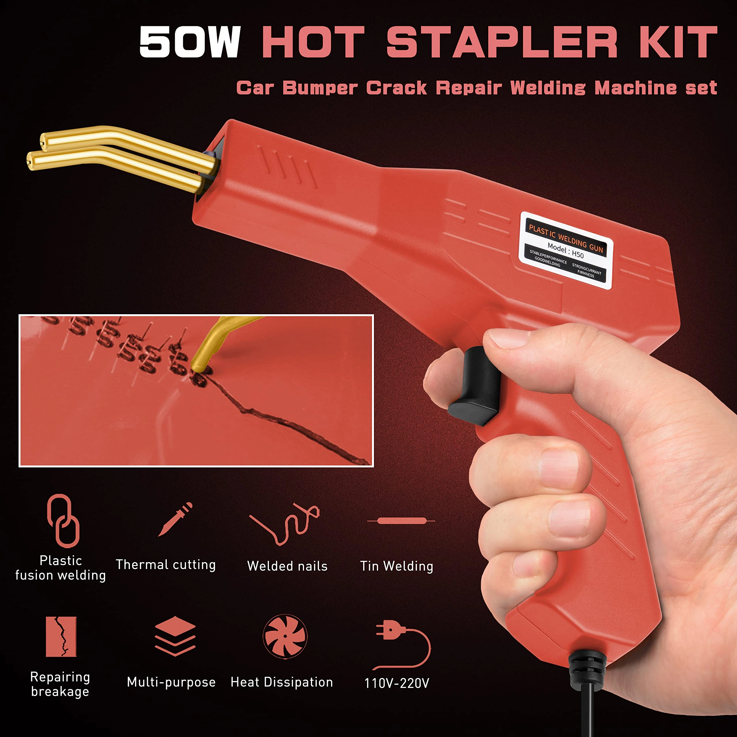 Car Bumper Repair Machine Plastic Welding Machines Staple Plastic