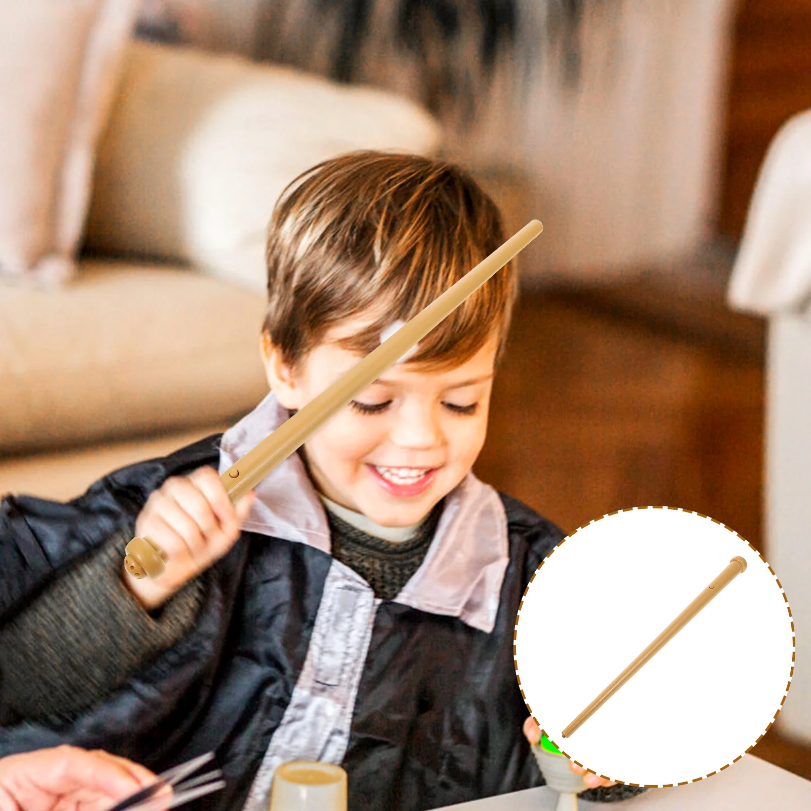 

Wand Costume for Kids Stage Performance Prop Stick Witch Stone Accessories Plastic Magician Props Clothes