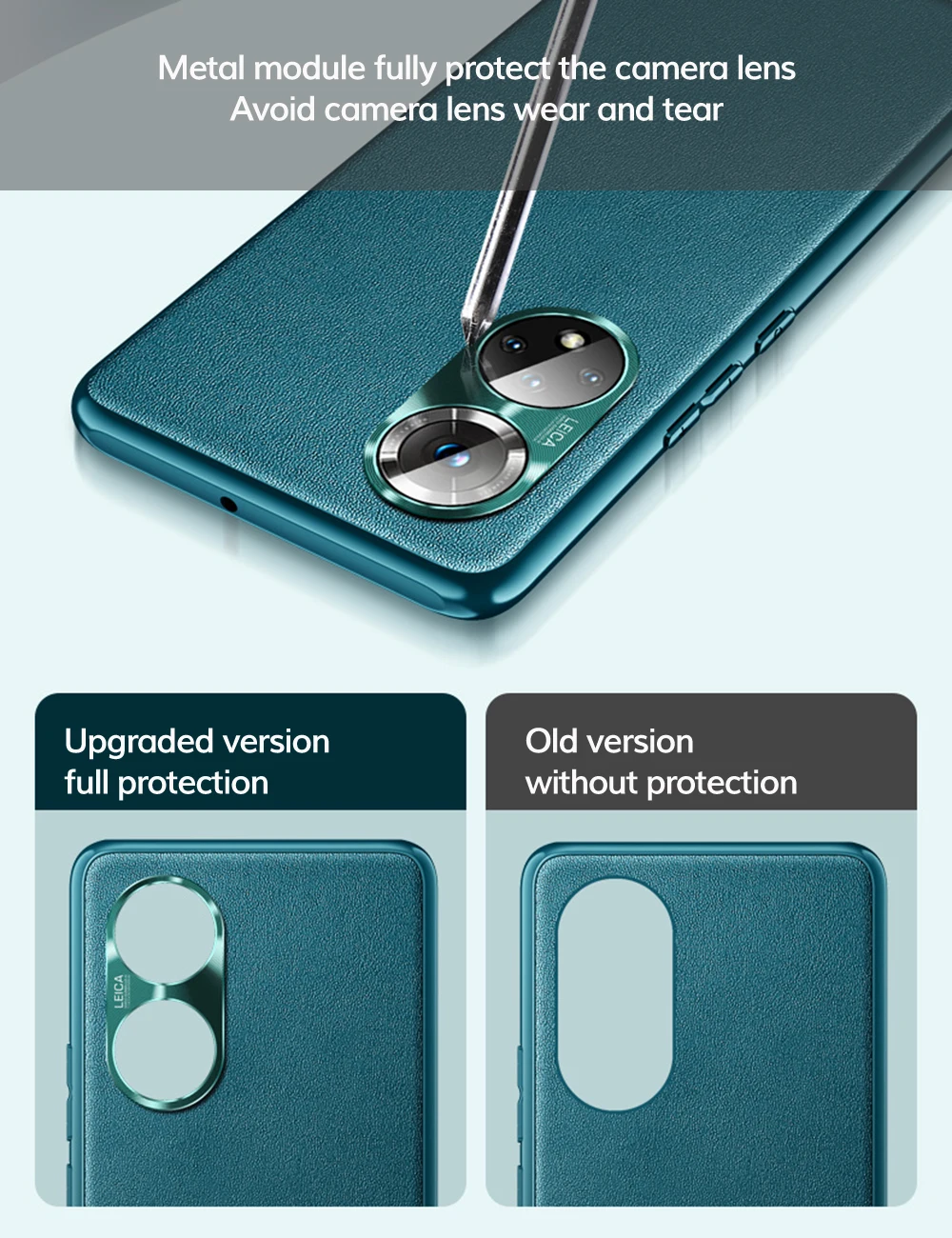 Uflaxe Original Case de Couro Liso para Huawei Nova se Câmera Proteção Capa Traseira à Prova de Choque Invólucro Duro 6 huawei nova 9 se câmera proteção capa