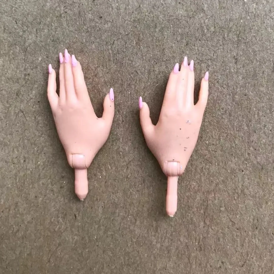 doll replacement hands Fashion Sister Doll Replacement Hands White Brown Black Skin Doll Parts Original Accessories 1/6 Decorations