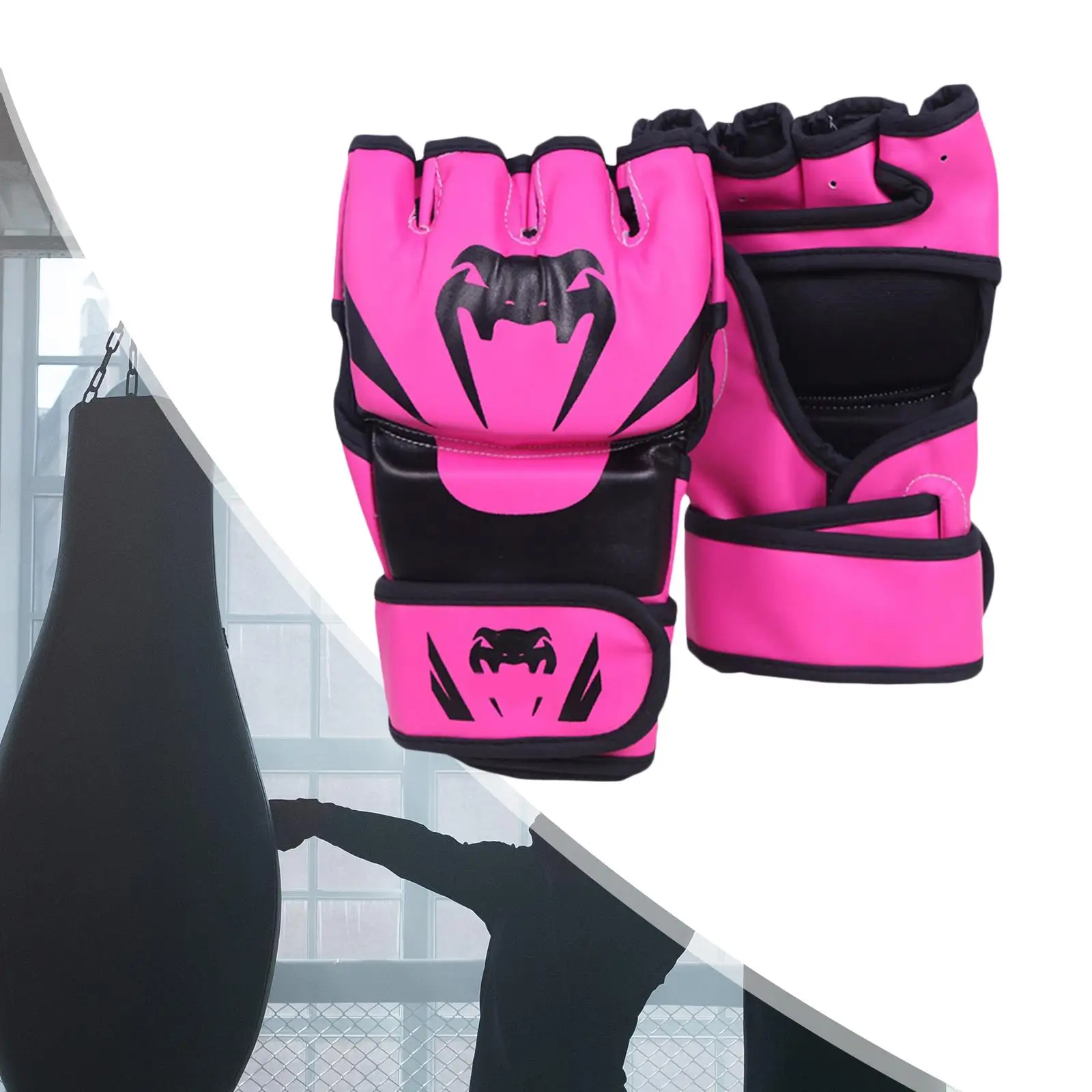 Guantes Mma Sparring Gear para hombres y mujeres, guantes cómodos de cuero PU, resistentes al desgaste, bolsa de artes marciales, guantes de Kickboxing, Muay Thai