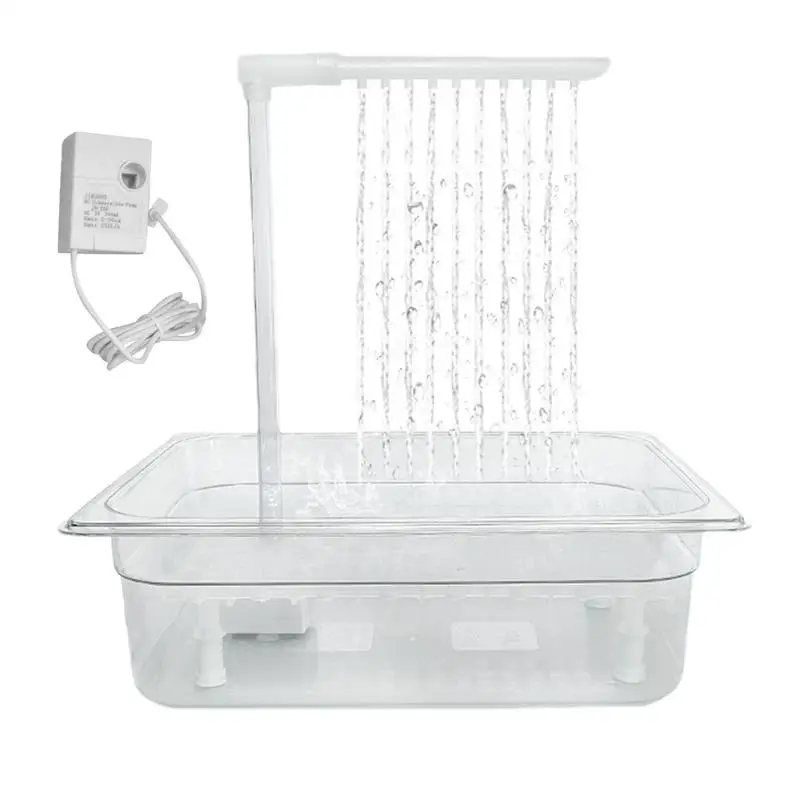 Parrot Bath Tub bird automatic bathtub With Multiple Faucets Automatic Shower Bathtub For Small Medium Parakeet Cleaning Bath