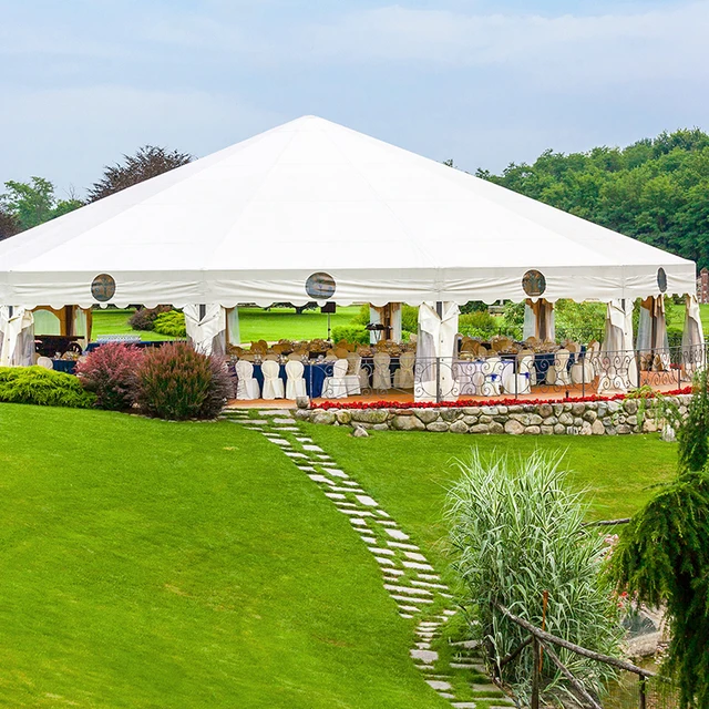 Outdoor Waterproof Marquee Ceremony Tent Windproof Canopy Big Event Church Party Tent