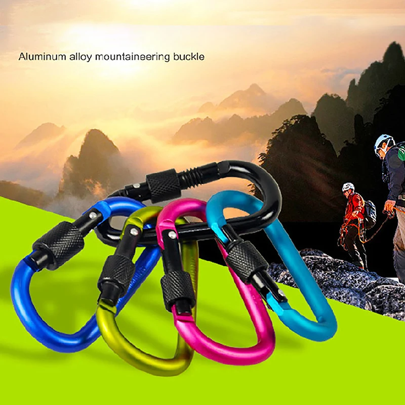 

Mountaineering Buckle Color High Quality D Buckle Outdoor Tactical With Lock