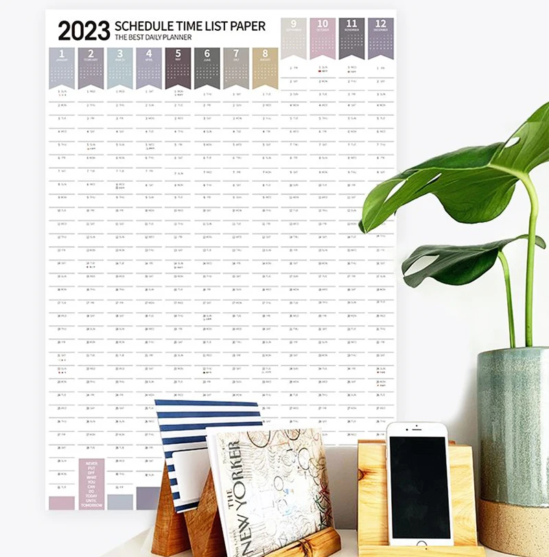 2023 2024 Wall Hanging Calendar Daily Month Yearly Planner Sheet Memo Pad To  Do Agenda Schedule Organizer Check List Home Office - AliExpress
