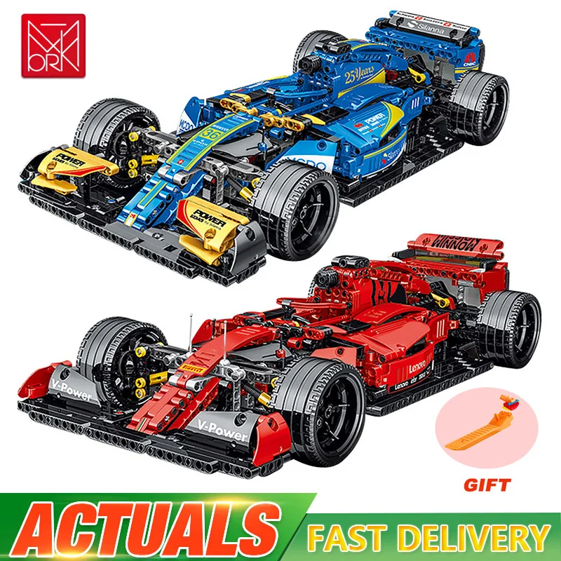 Moc-31313 F1 Formula Sports Racing Cars Building Blocks Models Compatible  With Lego High-tech 42096 Kit Bricks Toy For Boys Gift - Stacking Blocks -  AliExpress