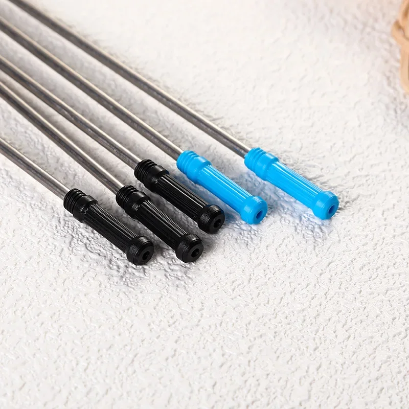 20pcs/lot 11.6cm Special Metal Pen Refills for Roll Ball Pen 0.5mm Ballpoint Pen Rod Signing Pen Refill Office School Stationery 4
