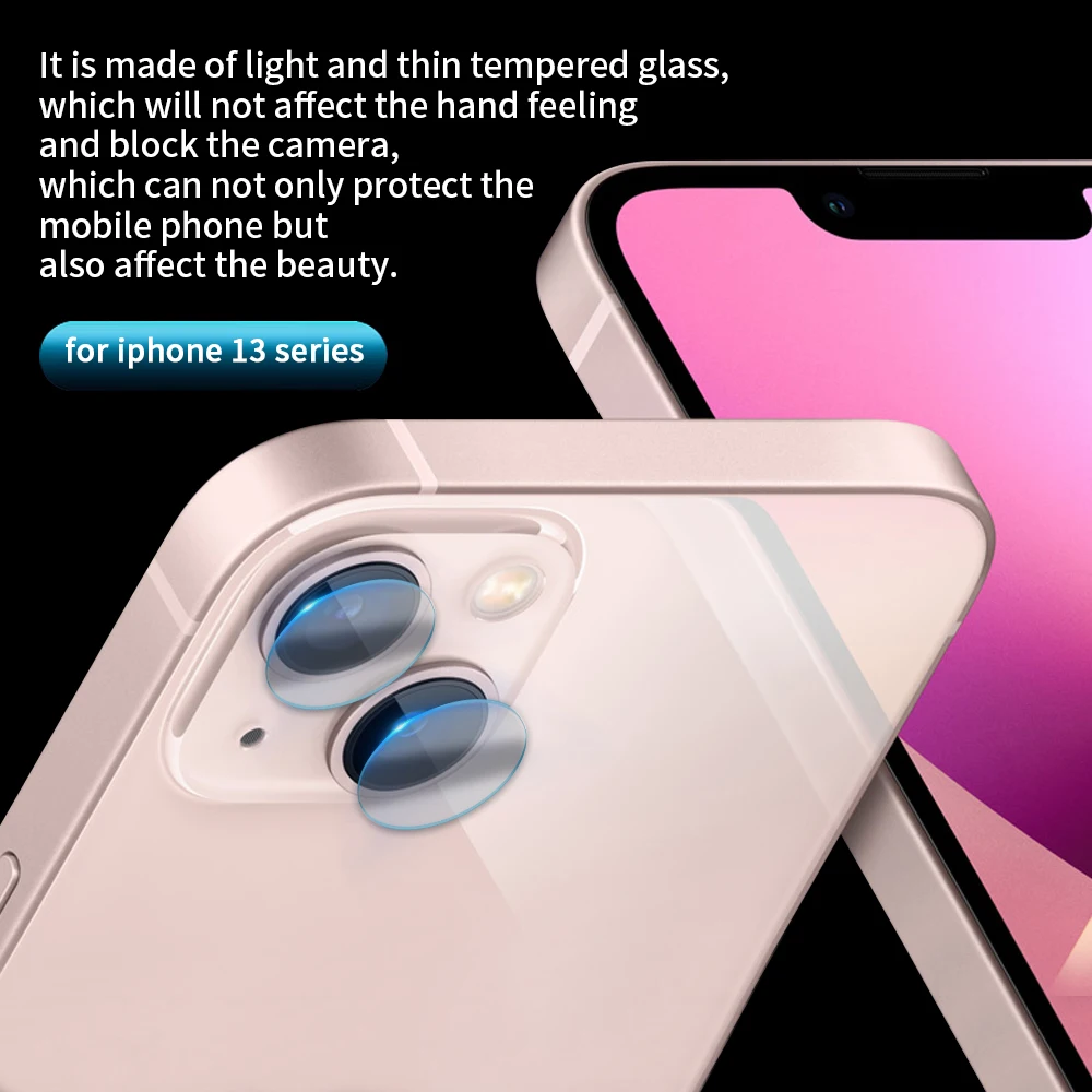 Cristal templado Protector de cámara trasera HD para Apple iPhone 13 12 Pro Max XR 7 Plus, Protector de lente para Apple 13 Mini 11 Pro Max nuevo