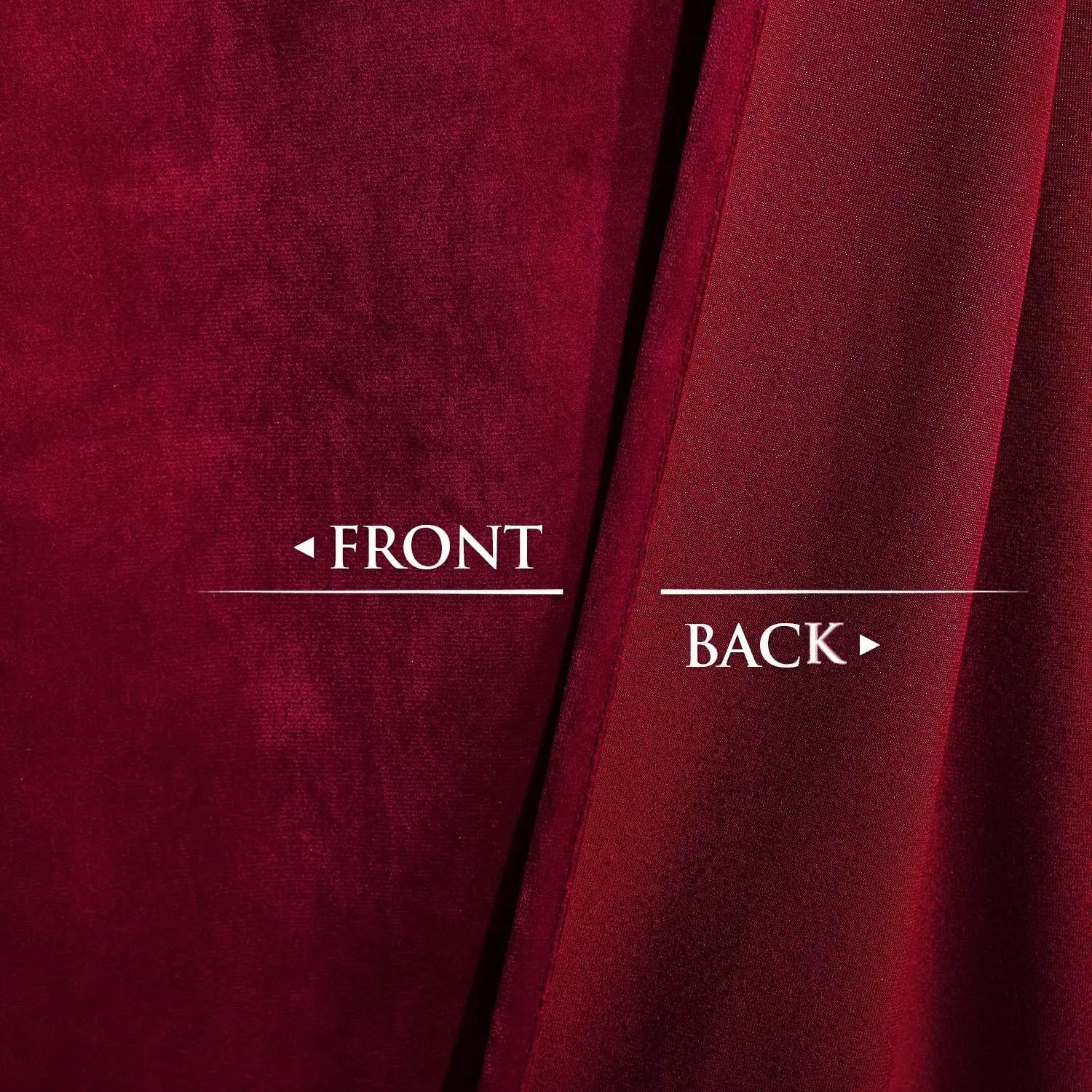 Theater Red Velvet Curtains Super Soft Velvet Insulated Curtains for Living Room Holiday Decorative Drapes for Master Bedroom