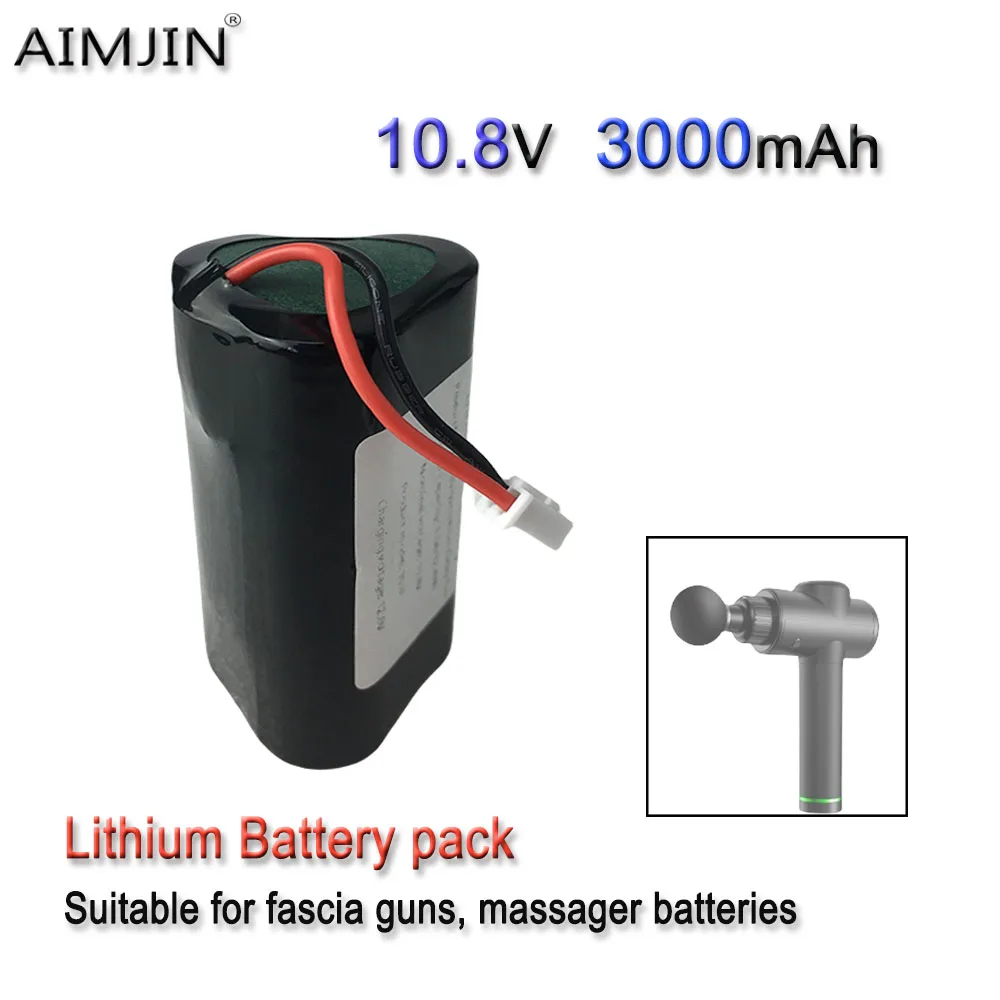 10.8V 3000mAh Rechargeable Lithium Battery Pack Suitable For Fascia Guns Massager Special Tool Batteries