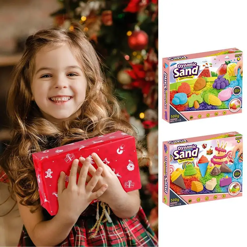 Play Sand For Sensory Table Sensory Toys Moldable Sand Fake Sand Play Set Educational Toys Kids Sand Sensory Sand With Tools & 2