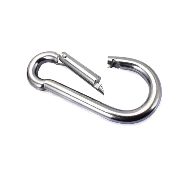 304 스테인리스 스틸 등산 버클, 등산 카라비너, 캐리비너 클립, 카빈 스냅 후크, 키락, 고품질