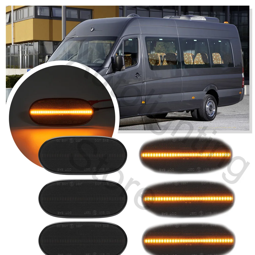 6PCS For Led Mercedes Benz Sprinter W906 2006 2007 2008 20092016 VW Crafter Side Marker Light