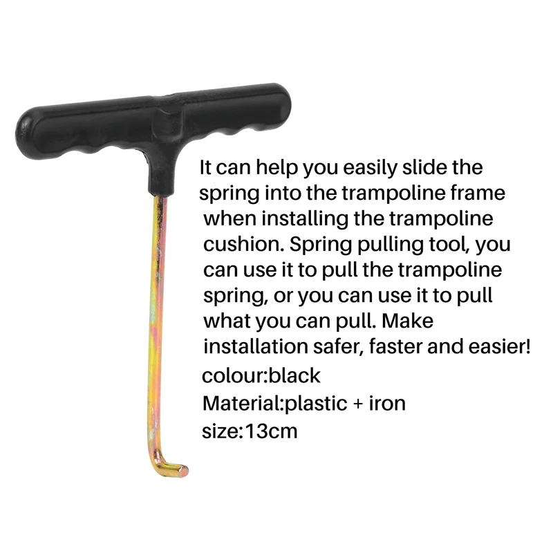 Trampoline Spring Pull Tool T-Hook Spring Puller Tool To Pull A