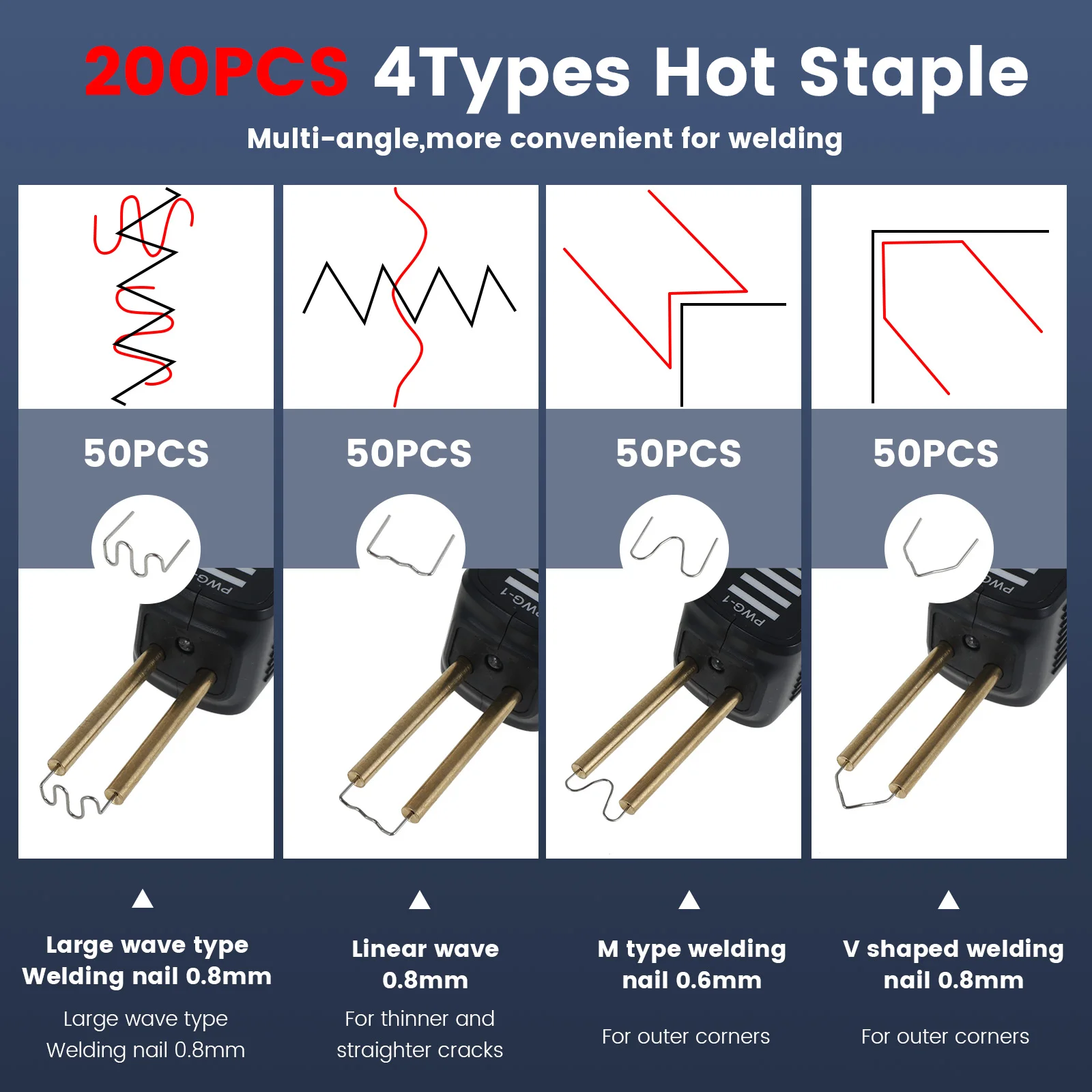 USB Cordless Plastic Welding Tool Handheld Welding Machine  with 200 Staples Crack Repair Plastic Welder for Plastic Car Bumper 5