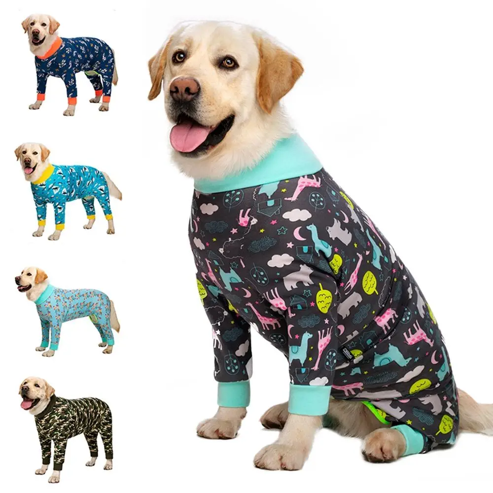 

Cartoon Full Covered Pet Recovery Suit Clothing Coat Bodysuit Shirt Dog Pajamas Pet Supplies Dog Clothes Dogs Jumpsuit