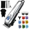 Cordless Hair Clippers for Men  Professional Hair Cutting Kit with 10 Combs, Rechargeable Barber Clippers Beard/Hair Trimmer 1