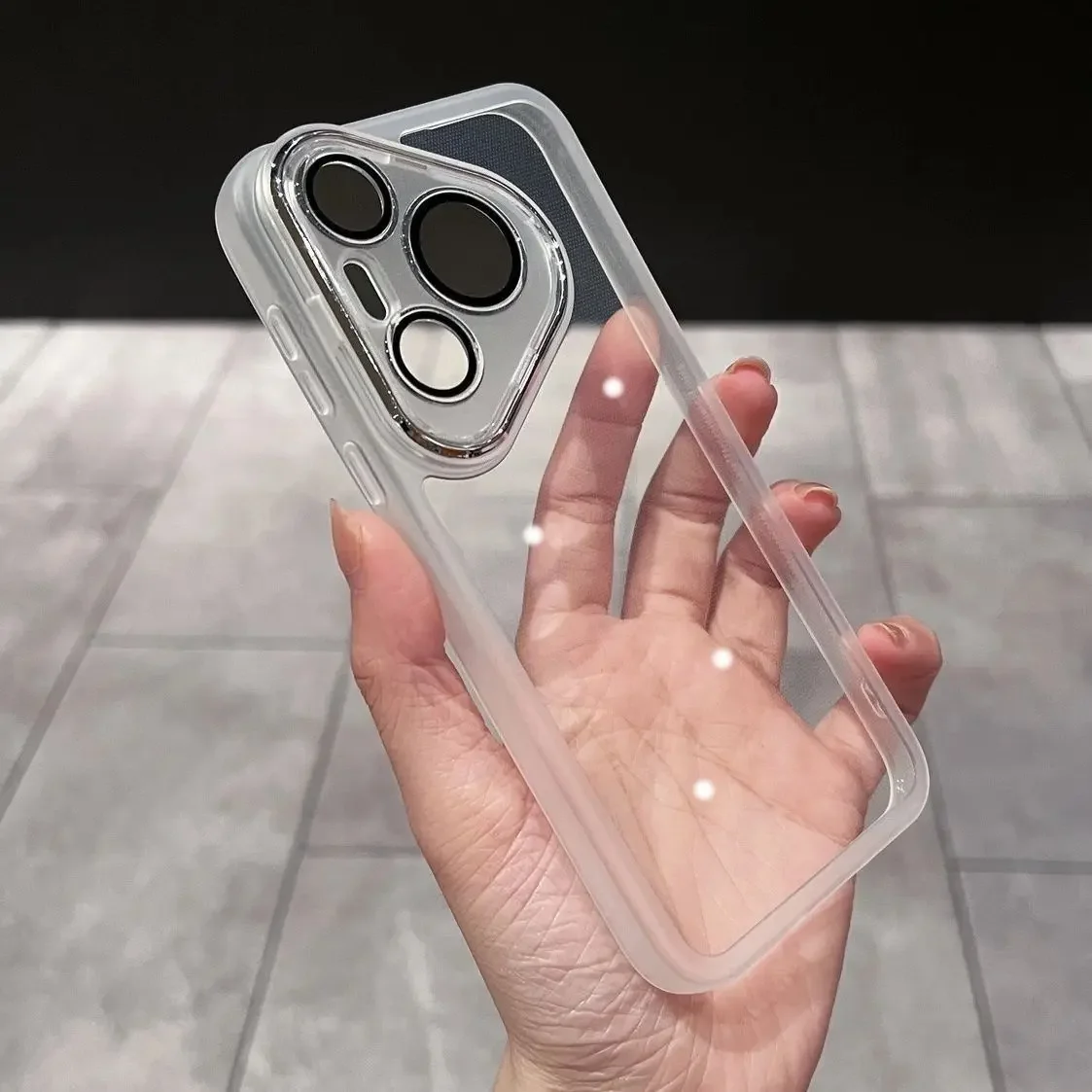 Candy Color Soft TPU Shockproof Case with Clear Camera Lens Protection Film