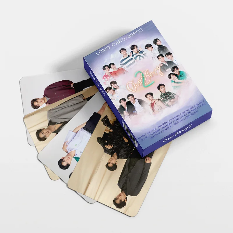 30Pcs Thai Drama Series Our Sky 2 LOMO Card Album Double Sided Photo Card Fans Collection Small Photocards Gift
