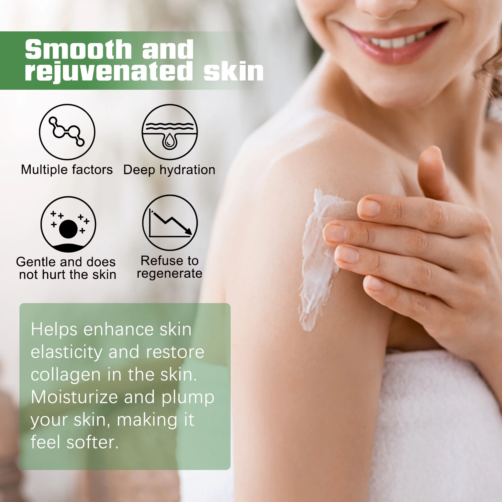 Collagen Lifting Firming Cream Moisturize Smooth Wrinkle Face Cream Improve Sagging Enhance Skin Elasticity Brighten Body Lotion 6
