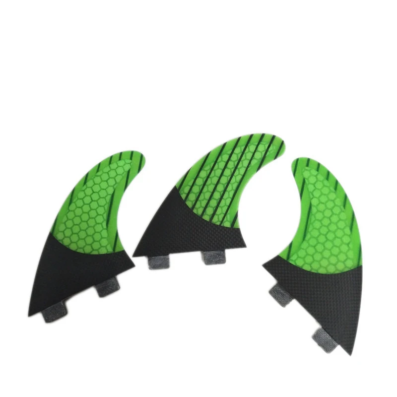 Medium/Large Size Surfboard Fins For UPSURF FCS Fin Plugs Tri Surfing Fins Carbon Fiber Honeycomb Double Tabs Short Board Fins magnetic loop antenna module parts kit active ha sdr short medium wave radio low noise adjustable circuit main board wholesale