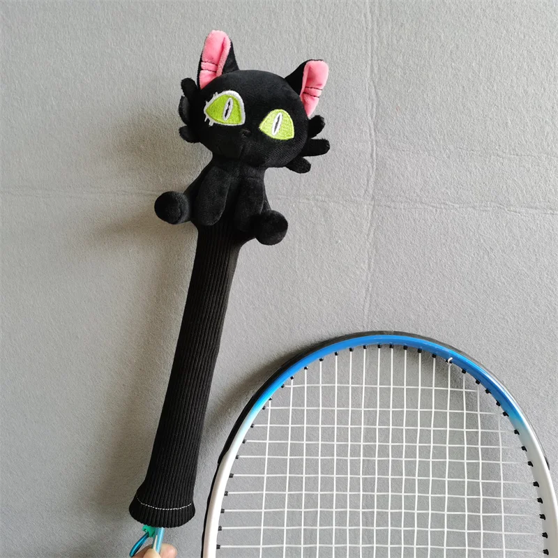 Cat Badminton Racket Handle Cover Plush Doll Grip Protectors Handcraft Gift