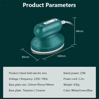 Portable Travel Clothes Electric Iron Baseplate Dry Ironing Versatile Heat Press Machine DIY Crafts Fabric Handheld Flatiron EU 2