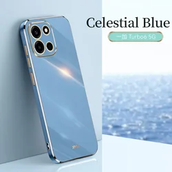 Enhanced Plating Colorfast Fashion Silicone Phone Case - Soft & Thin Back Cover for OnePlus Nord 6 (Celestial Blue)
