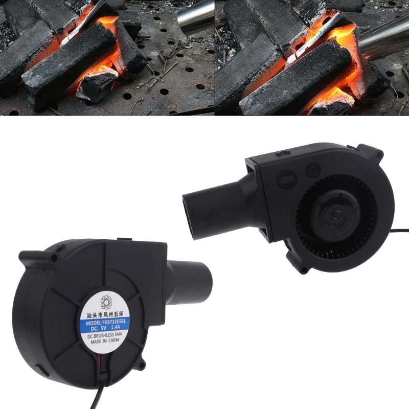 

Portable 97x97mm Blower Fan for Drying and Bellows Heat Distribution Consistent Results for Outdoor Cooking