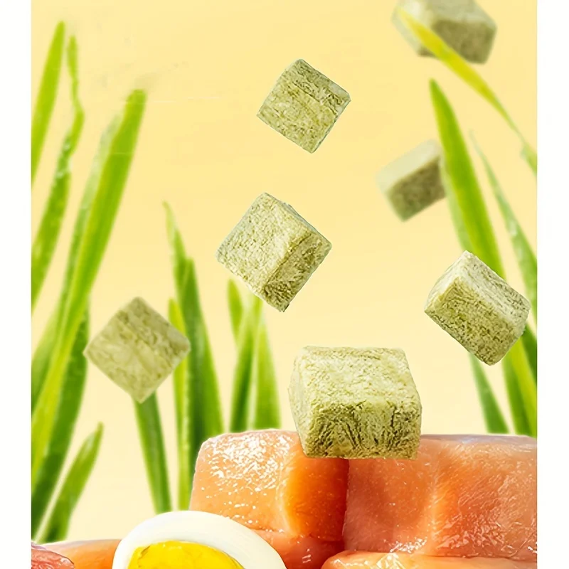 Pet Snacks Freeze Dried Cat Grass Bricks Adult and Young Cats Mild Hair Removal Hair Removal Balls