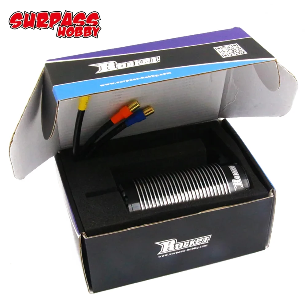 Surpass Hobby Rocket 70120 480KV 620KV 680KV 4-pole Waterproof Sensorless Brushless Motor 8mm Shaft For 1:5 1/5 RC Cars Truck