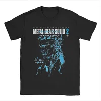 تي شيرت MGS1 Solid Snake Game من Metal Gear مصنوع من القطن، تي شيرت مضحك بأكمام قصيرة، تي شيرت كلاسيكي للرجال والنساء، تي شيرت للآباء والأطفال والبالغين والأطفال 3