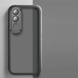 Shookproof Soft Plating Silicone Phone Case Cover for VIVO V50 Lite (Black)