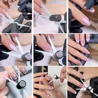 1/2Pc Double-Head French Cat Eye Nail Magnet Set Big Y-shaped 2 In 1 Crescent Moon Cat Eye's Magnet Stick DIY Gel Manicure Tool 5