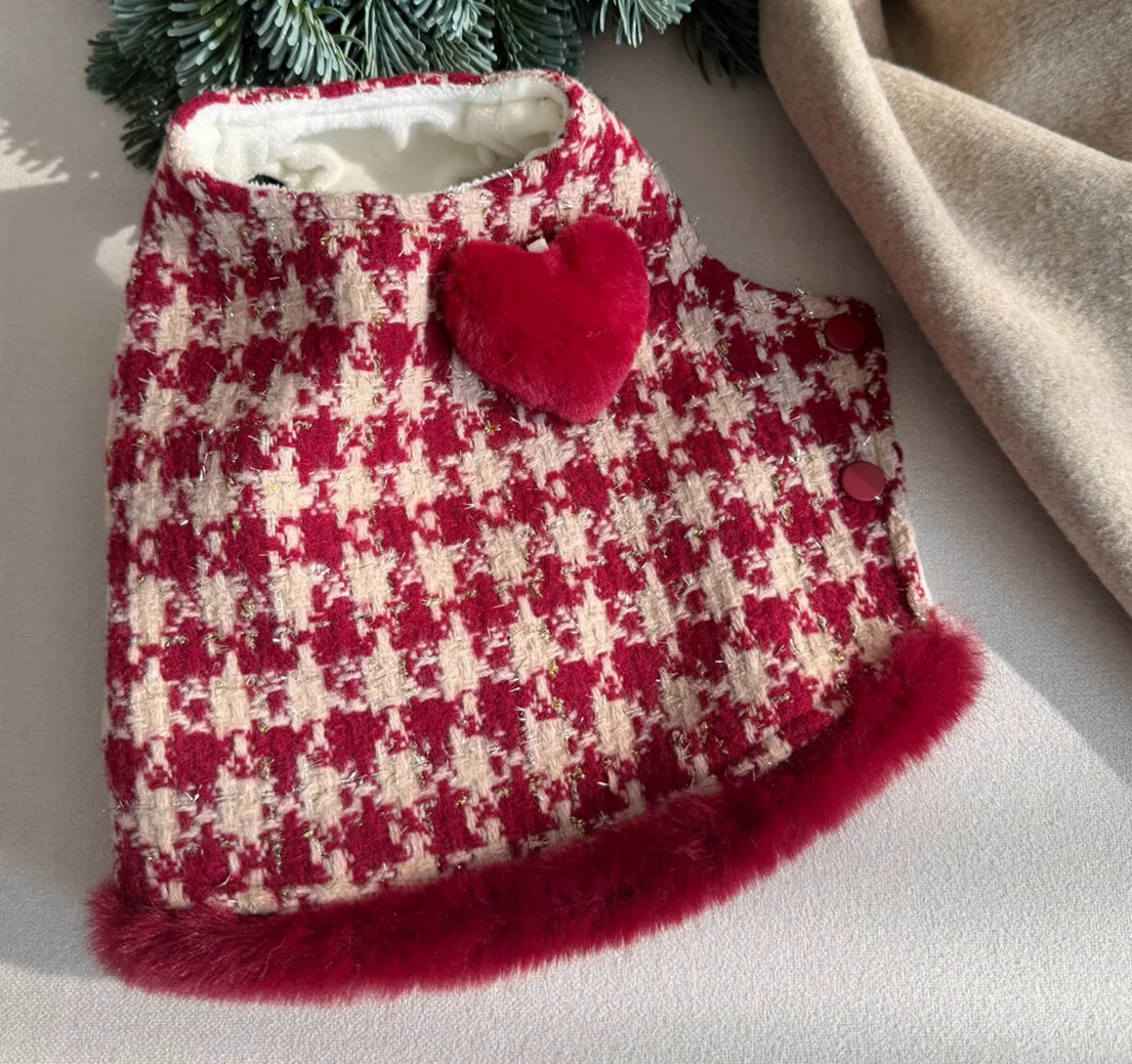 Padded Puppy Cat Clothes With D Rings Winter Warm Dog Jacket for Small Dogs Chihuahua Vest French Bulldog Coat Yorkie Outfits