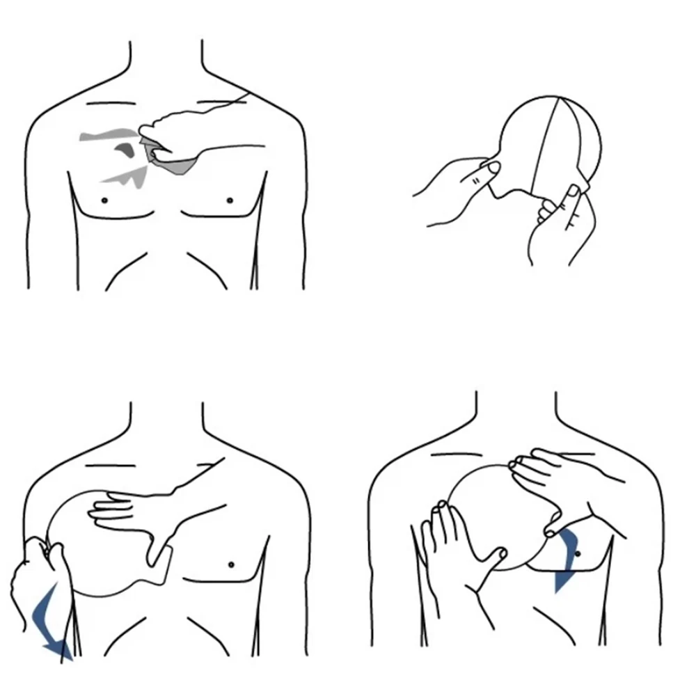 Chest Seal Medical Chest Seal Vented Chest Wound For Open Chest Injury Adhesive Dressing