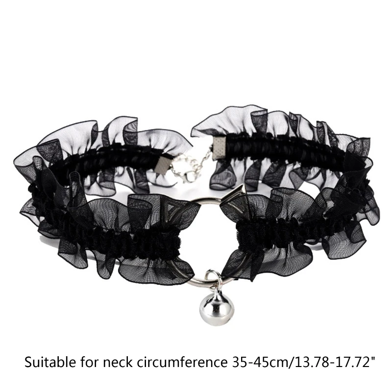 Adjustable Lace Choker with Sweet Gothic Choker Necklaces Collar for Women Girls Fashion Cosplay Party Jewelry