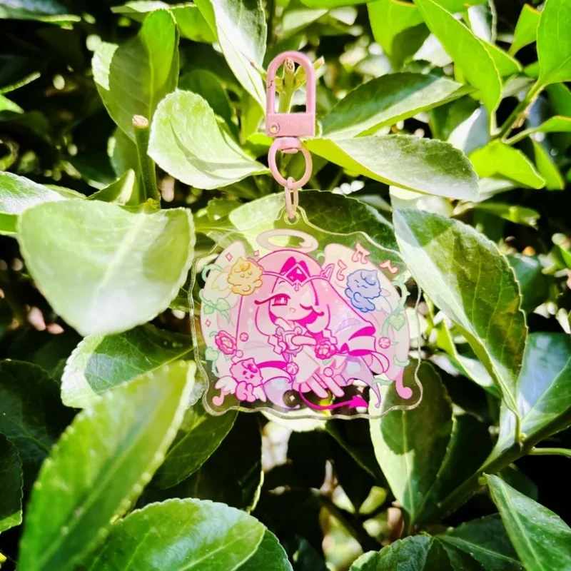 ピンク Y2K かわいいエターナル シュガー クッキー キーホルダー