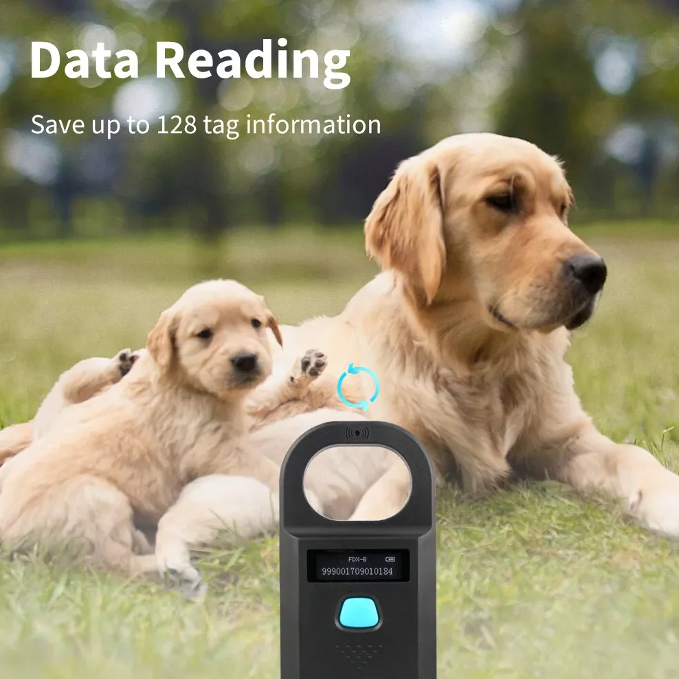 Pet ID 134.2Khz/125Khz Microchip Scanner Universal Animal Chip RFID Reader