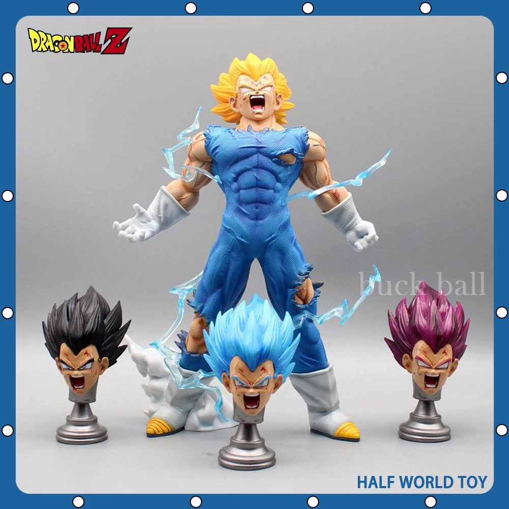 

Dragon Ball Figures Majin Vegeta Anime Figure 27cm Self-Destruct Super Saiyan Vegeta Action Figures Gk Statue Figurine Toys Gif