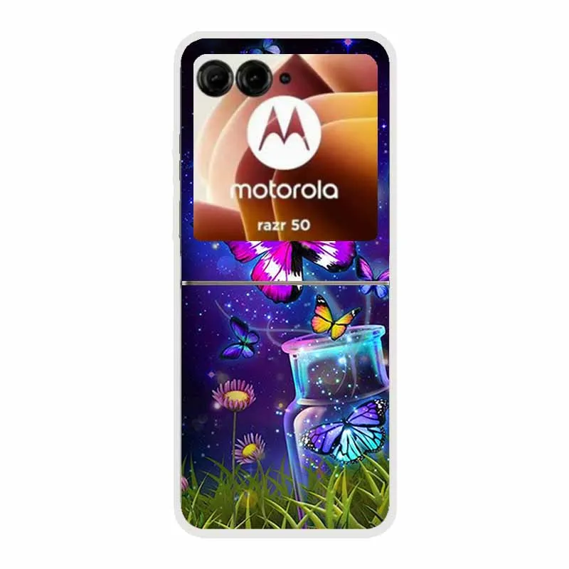 Cartoon Design Transparent Hard Plastic Back Cover Case