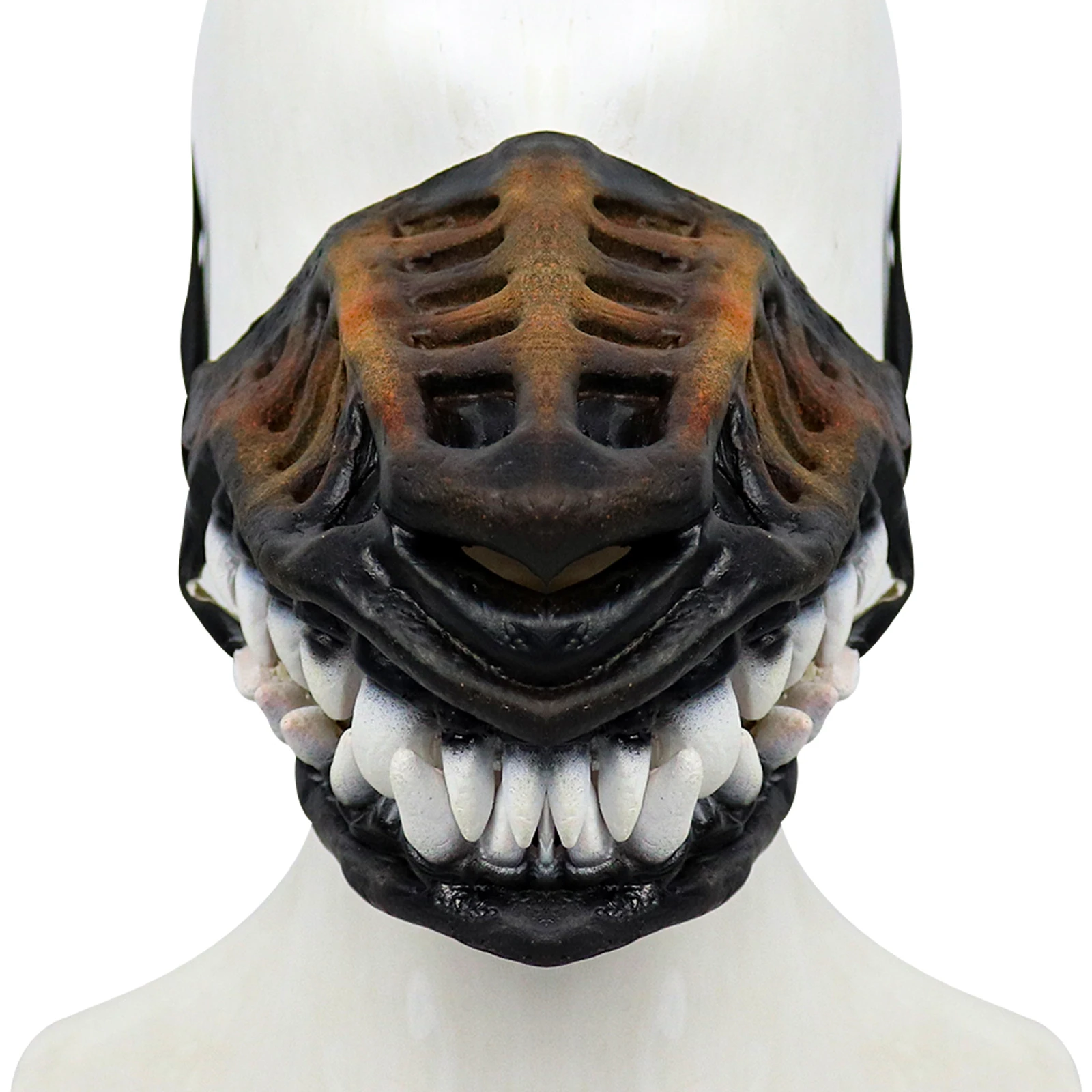 Fashion Dog Mouth Mask Padded Latex Rubber Muzzles For Large Dog Role Play Mask Puppy Halloween Cosplay Photo Props