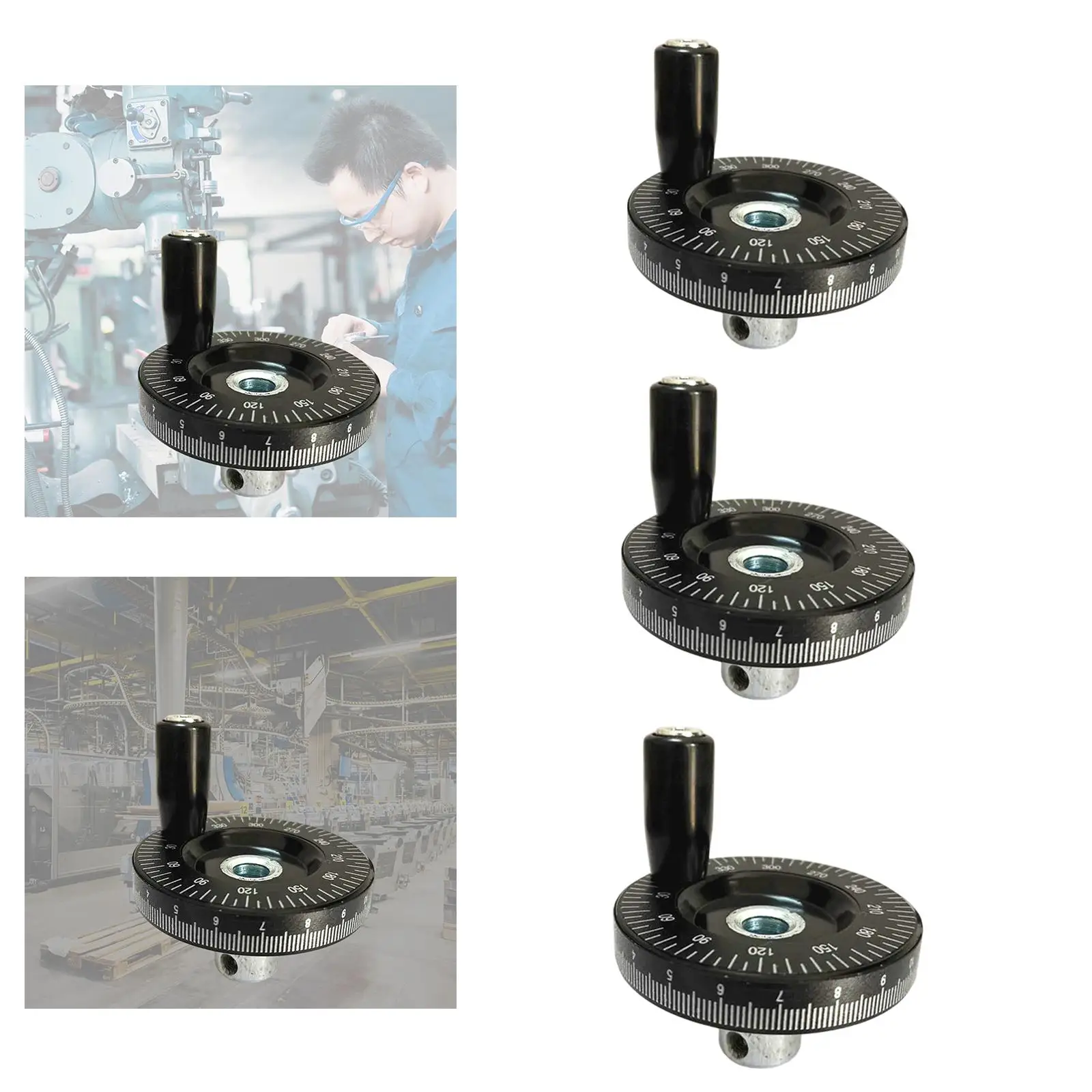 Lathe Bakelite Handwheel Replaces Round Anti Slip for Lathe Grinder Machinery Industrial Machine Tools Grinders cnc handwheel