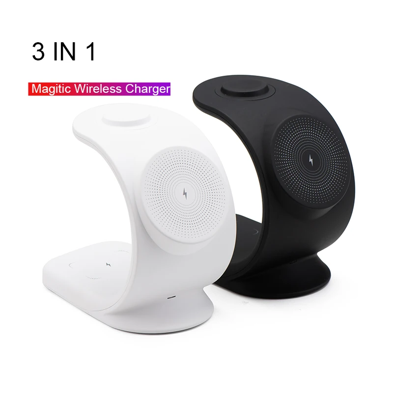 

15W Magnetic Wireless Charger Stand Dock For iPhone 13 12 Pro Max Mini Apple iWatch 7 Airpods PD QC3.0 USB Fast Charging Station