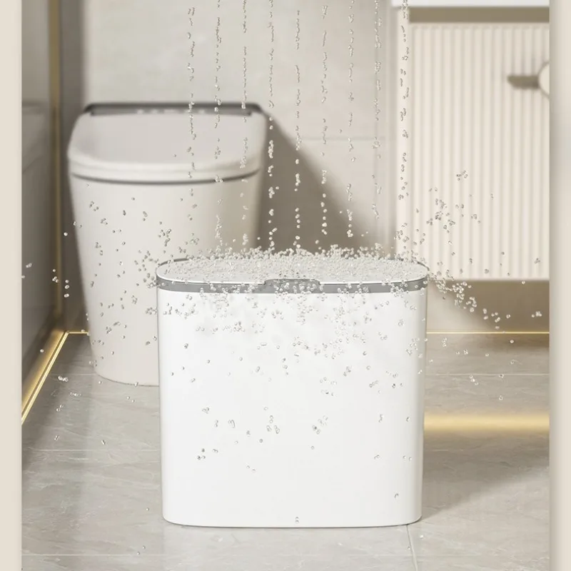 14L Bathroom Smart Trash Can Wall Mounted Waterproof Garbage Bin Automatic Sensor Wastebasket Narrow Dustbin for Kitchen Se6c49edd99a04961bf43ca63433c8b04v