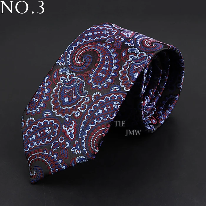 Neue Design Hochzeit Männer Krawatte Grün Wein Rot Braun Paisley Blume Krawatten Männer Business Dropshipping Bräutigam Kragen Zubehör Geschenk – Detail 3