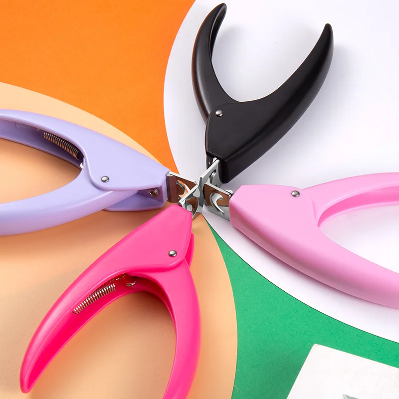 Professional Fake Nail Cutter Nail Clippers Straight Edge Acrylic Nail Clipper Tips Manicure Guillotine Cut False Nails 3